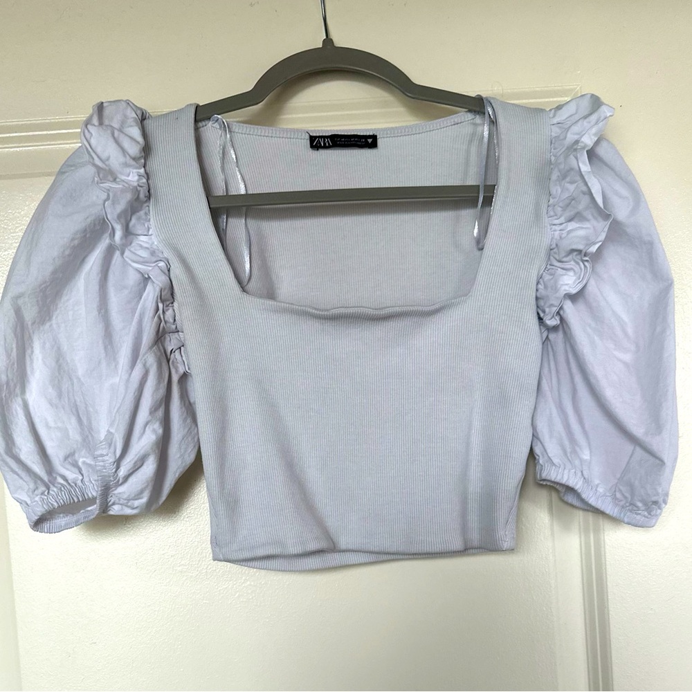 Babydoll Puff-Sleeve Zara Shirt
